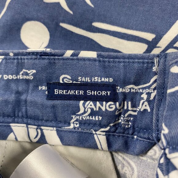 Vineyard Vines All Over Print Breaker Shorts Mens 35 Anguilla Sailing Tropical - Picture 9 of 14